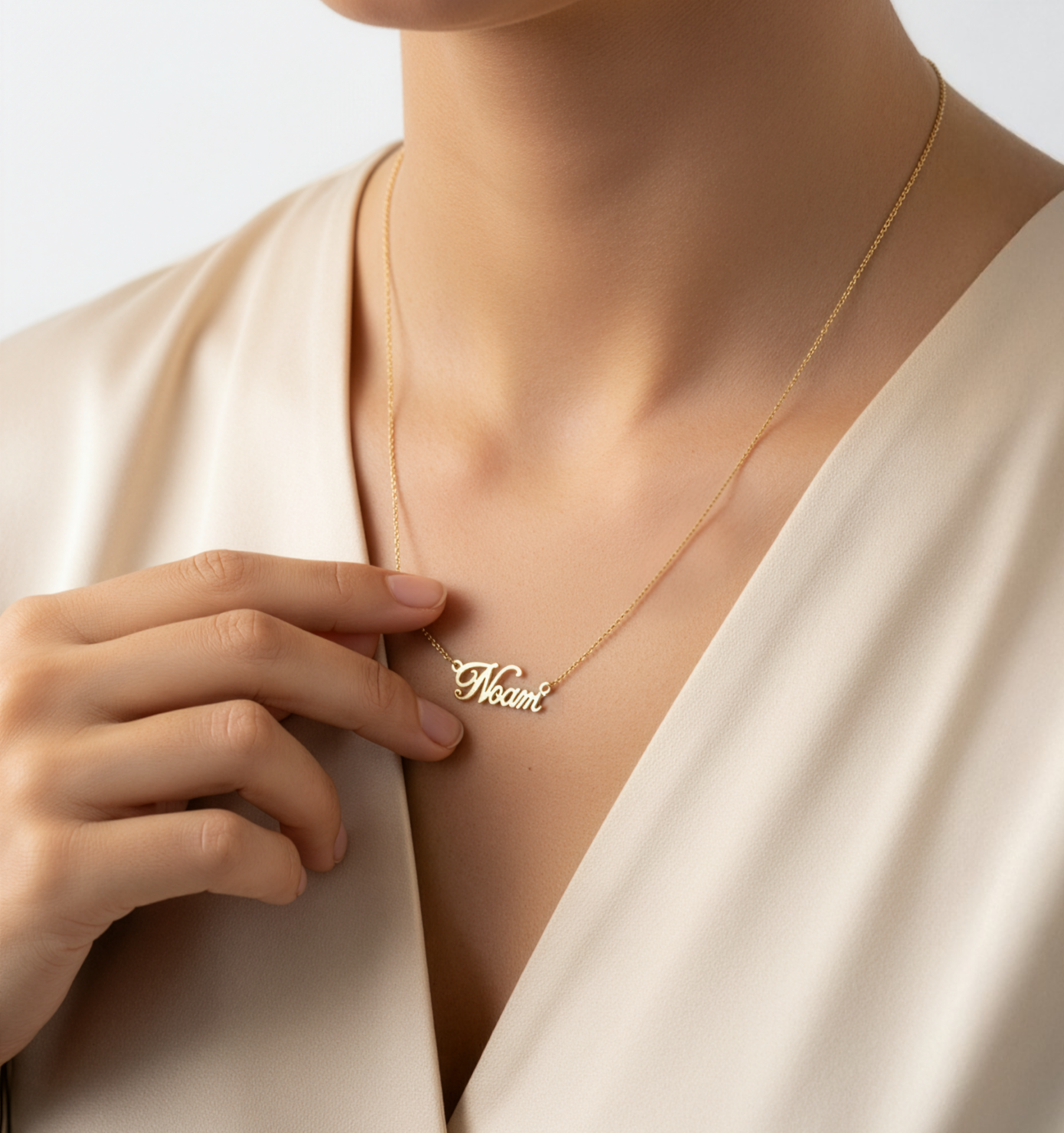 English Script Name Necklace